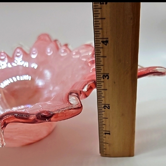 Blown Glass Pink Decorative Bowl - Picture 13 of 14